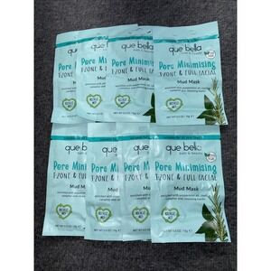 8 Pack Que Bella PORE MINIMIZING Facial Mud Mask, 0.5oz Ea W40-16293